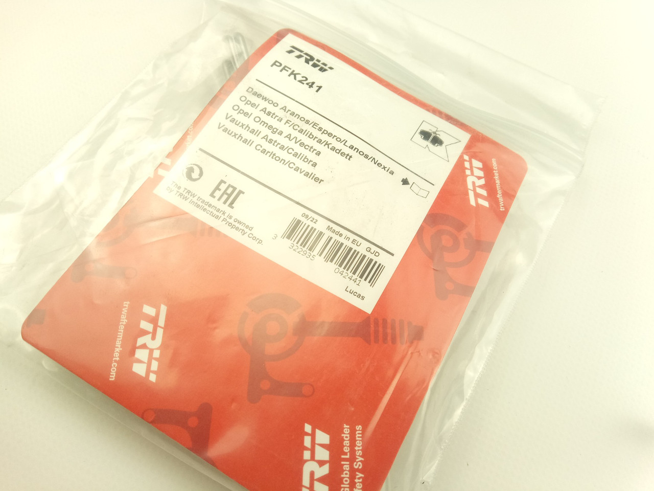 Пружина (распорная) Переднего Суппорта Aveo, TRW (PFK241) Пара — Купить ...