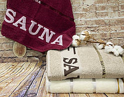 Рушник сауна махровий 150х90 Туреччина упаковка 3 шт.