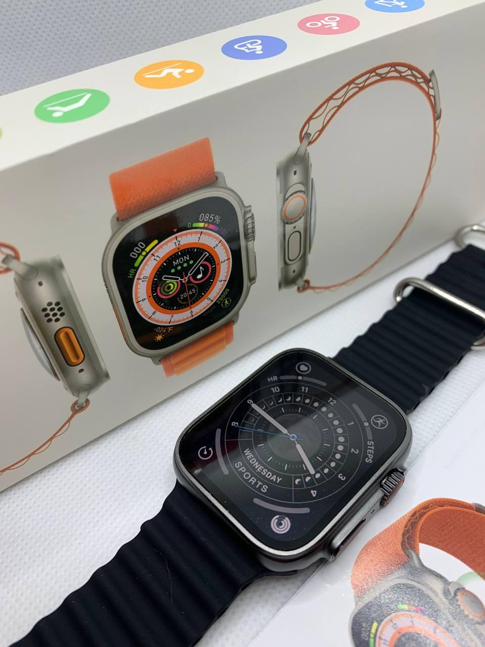 Смарт годинник Smart watch 8 серії GS8 Ultra 49 мм українське меню з функцією дзвінка Чорні, фото 1