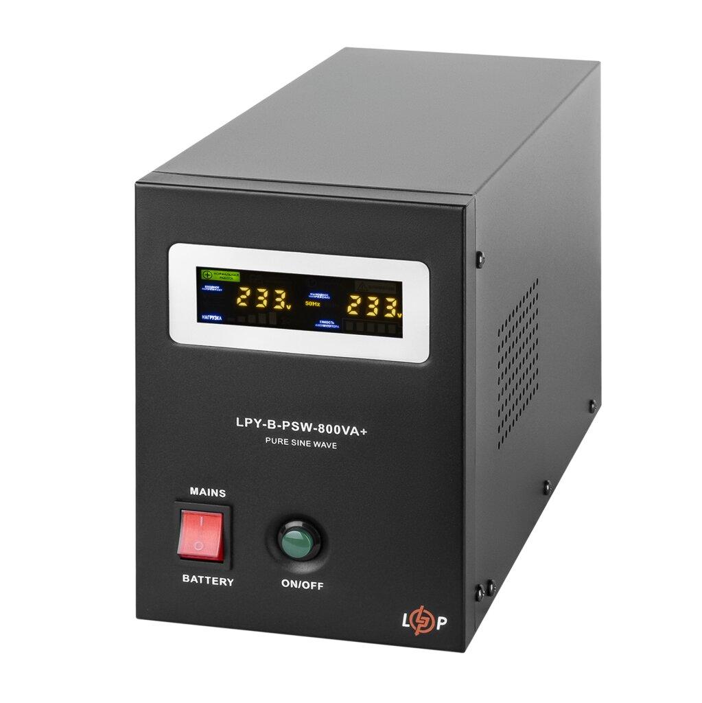 ДБЖ з правильною синусоїдою 12V LogicPower LPY-B-PSW-800VA+(560Вт) 5A/15A