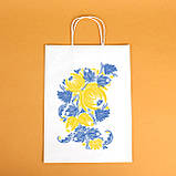 Пакет подарунковий з українськими мотивами 260*150*350 Пакет під українські сувеніри для іноземців, фото 6