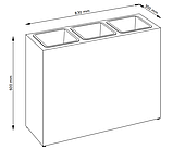 Підлоговий великий садовий горщик для рослин натура (штучний ротанг) , buuba, фото 4