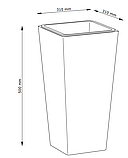 Горшок садовый коричневый (искусственный ротанг) высота 50см , buuba, фото 2