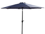 Великий садовий парасольку від сонця з кутом нахилу і ручкою для складання синій (300см),buuba, фото 4