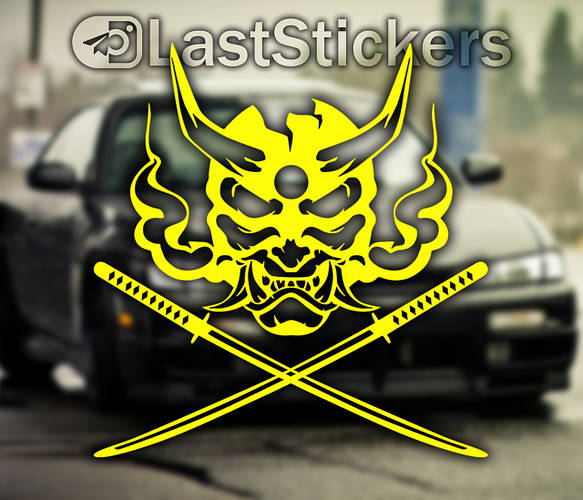 Купить JDM Наклейка - Samurai: изображение самурая на водостойкой ...