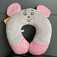 Іграшка подушка для шиї "Мишка", Игрушка подушка в дорогу "Мышь" ТМ "Копиця"