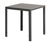 Садовий набір меблів чорний - 2 крісла і квадратний сітл , buuba, фото 2