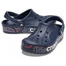 Crocs Bayaband Bandana Print Clog Navy Чоловічі Жіночі Саба Крокс Боябенд Сині, фото 6
