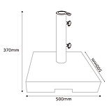 Основа (підставка) з граніту і стали для пляжного і садового парасольки 45 кг, buuba, фото 2