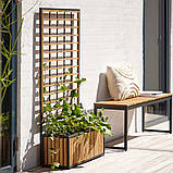 Лава для вулиці 130 см (Гальванізована сталь та промащений хардвуд) buuba, фото 2