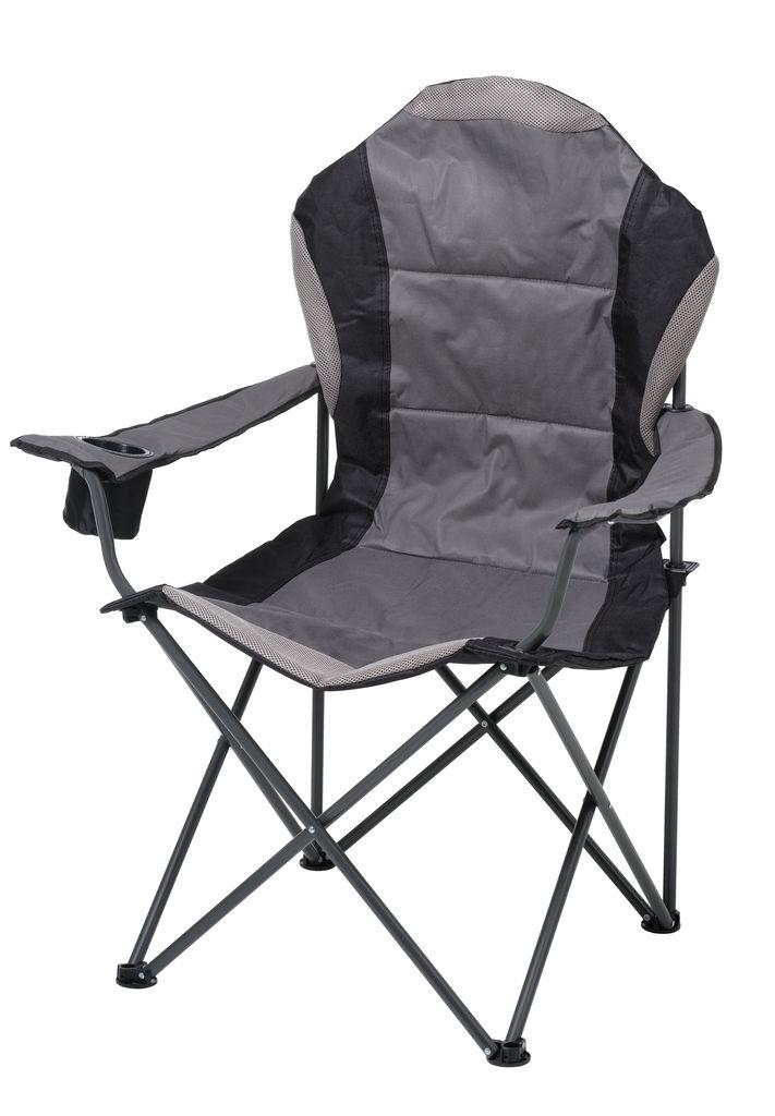Стілець для кемпінгу туристичний складений сірий, buuba, фото 1