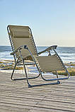 Крісло шезлонг багатопозиційний складений темно-зелений, buuba, фото 4