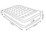 Матрац кровать надувна двумісна 203 см Із вбудованою подушкою та електричним насосом, buuba, фото 2