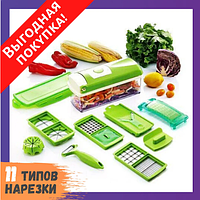 Овочерізка Найсер Дайсер, Nicer Dicer Plus подрібнювач продуктів, Машинка для салатів, Для нарізки кубиками Ав