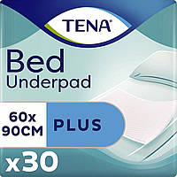 Гигиенические одноразовые впитывающие пеленки Tena Bed Plus 60x90 30шт в упаковке. Underpad