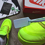 Чоловічі кросівки Nike Air force 1 low 'Volt' x "Off-White". Живе фото. Чоловічі кросівки Nike весна-осінь, фото 6
