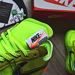 Чоловічі кросівки Nike Air force 1 low 'Volt' x "Off-White". Живе фото. Чоловічі кросівки Nike весна-осінь, фото 9