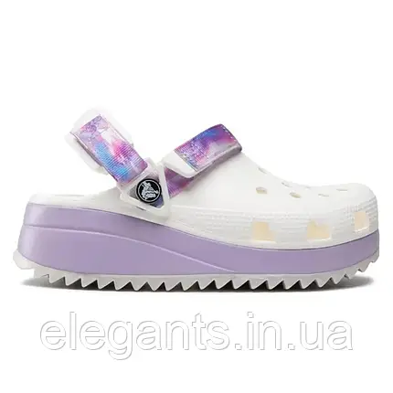 Crocs Classic Hiker Dream Clog White/Lavender Чоловічі Жіночі Сабо Крокс Класік Хайкер Білі/Лавандові — Оригінал, фото 1