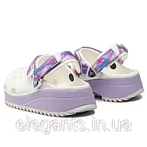 Crocs Classic Hiker Dream Clog White/Lavender Чоловічі Жіночі Сабо Крокс Класік Хайкер Білі/Лавандові — Оригінал, фото 3