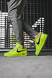 Чоловічі кросівки Nike Air force 1 low 'Volt' x "Off-White". Живе фото. Чоловічі кросівки Nike весна-осінь, фото 4