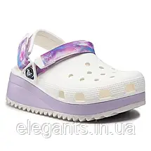 Crocs Classic Hiker Dream Clog White/Lavender Чоловічі Жіночі Сабо Крокс Класік Хайкер Білі/Лавандові — Оригінал, фото 4