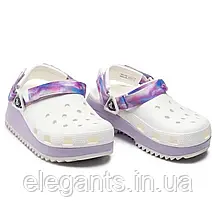 Crocs Classic Hiker Dream Clog White/Lavender Чоловічі Жіночі Сабо Крокс Класік Хайкер Білі/Лавандові — Оригінал, фото 5