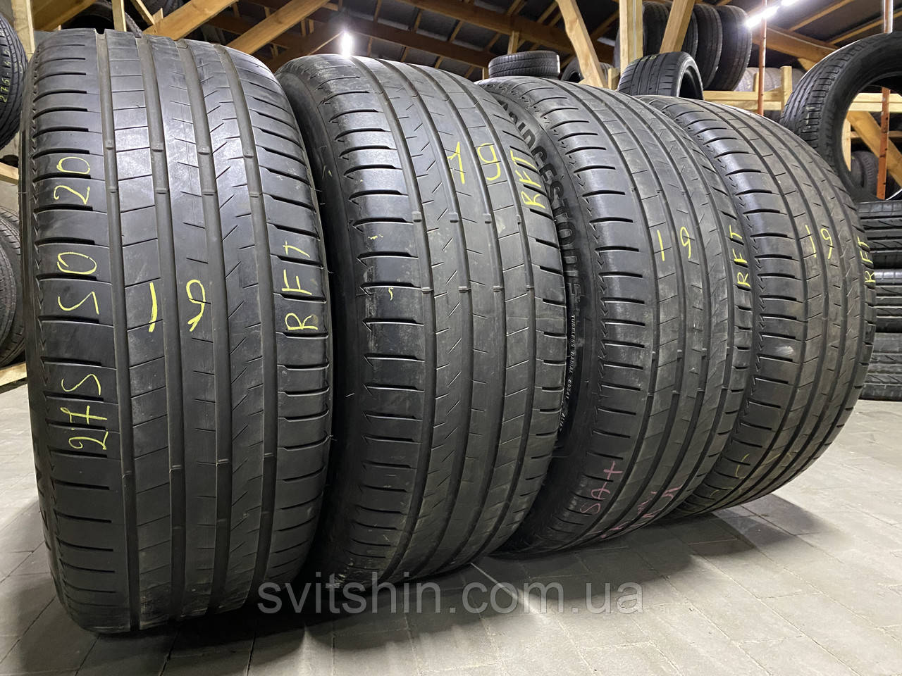 Шини літо 275/50R20 Bridgestone Alenza 001 RFT 6.5-7мм 19рік