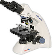 Мікроскоп лабораторний FS-7520 бінокулярний 40х-1000х, акумулятор 10 год, ахромат OIL, фото 3