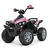 Дитячий електроквадроцикл на акумуляторі Bambi Racer M 5008 для дітей 3-8 років рожевий, фото 4