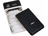 Power bank AILI 3,7-21v кейс для ноутбуків і телефонів 6х18650 Без додаткової комплектації Чорний