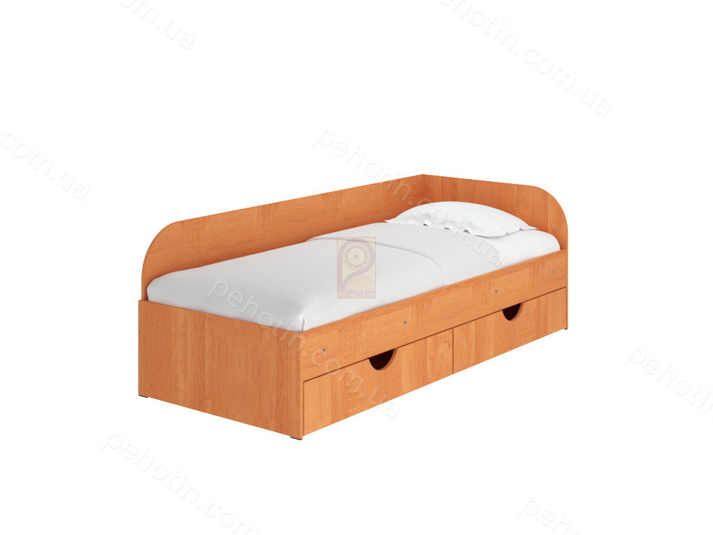 Дитяче ліжко IdealMebel Соня-2, односпальне ліжко з шухлядами, ліжко з наголов'ям Ольха