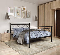Кровать IdealMebel DIANA-2, металлическая кровать с изголовьем, кровать loft 200 (190) х 140 (120)