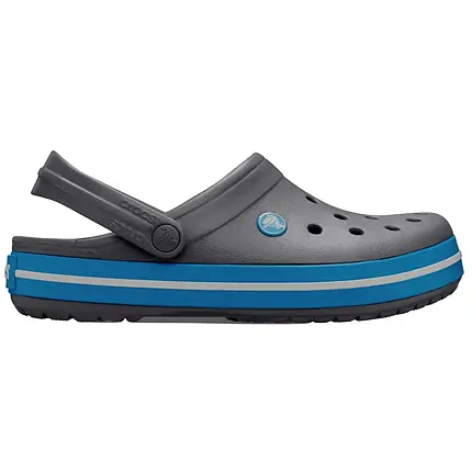 Crocs Crocband Clog Charcoal / Ocean Оригінальні Сабо Крокс Унісекс Сіро-Сині Чоловічі / Жіночі, фото 1