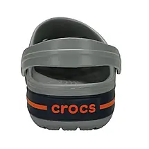 Crocs Crocband Clog Light Grey / Navy Оригінальні Сабо Крокс Унісекс Світло-Сірі / Сині Чоловічі та Жіночі, фото 5