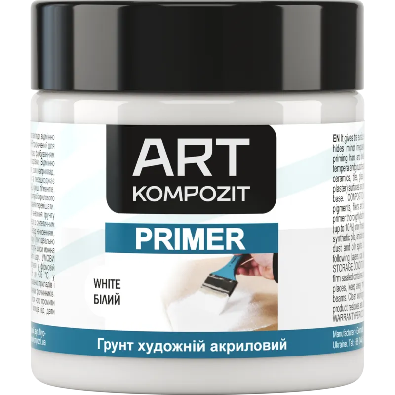Грунт акриловий ART Kompozit. Уп. 1 л, грунтовка перед покриттям фарбами будь-якої поверхні.
