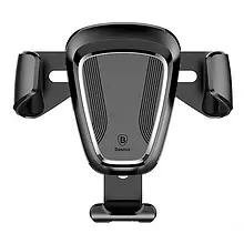 Тримач в авто Baseus Gravity Car Mount Black в решітку