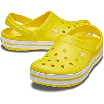 Crocs Crocband Clog Lemon / White — Універсальні Сабо Крокс Крокбенд Лимонно-Білі, фото 5