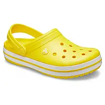 Crocs Crocband Clog Lemon / White — Універсальні Сабо Крокс Крокбенд Лимонно-Білі, фото 6