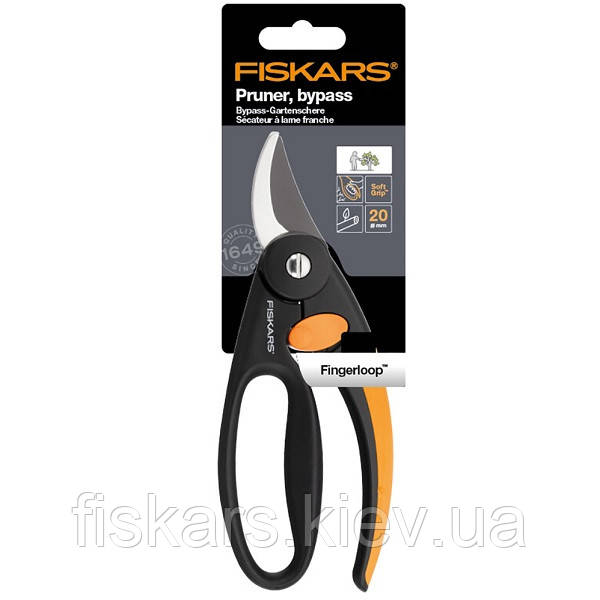 Площинний секатор Fiskars P44 з петлею для пальців 111440 (1001534)