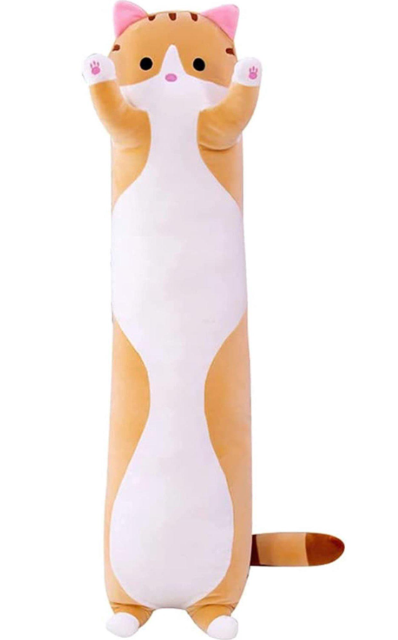 Іграшка Кот-батон дитяча 70 см Бежевий ABC