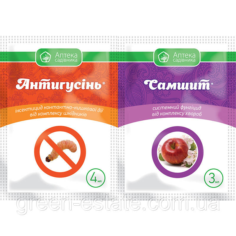 Інсектицид Антигусинь, 4 мл + Самшит, 3 мл
