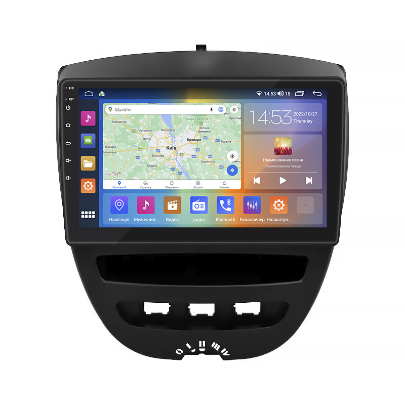 Штатна магнітола Lesko 10" Toyota Aygo I Рестайлінг 2 2012-2014 2/32Gb CarPlay 4G Wi-Fi GPS Prime