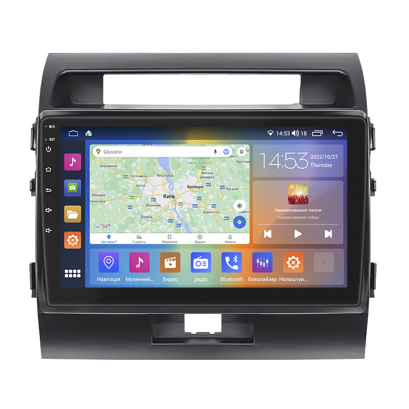 Магнітола Lesko Toyota Land Cruiser 200 Series Рестайлінг 1 2012-2015 IPS 10" 2/32Gb CarPlay 4G GPS Prime