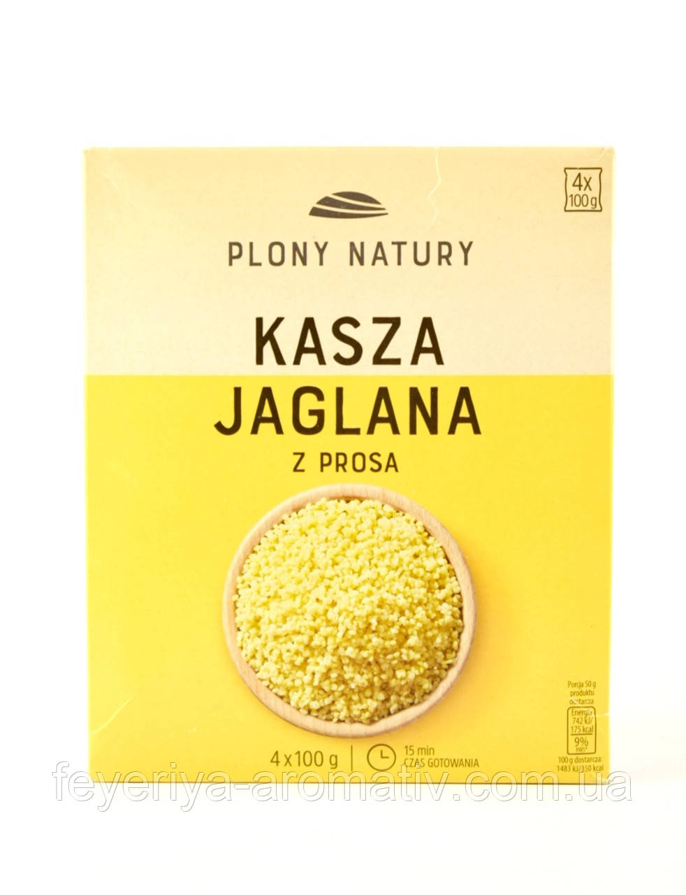 Крупа пшона Plony Natury Kasza Jaglana 4*100 г Польща