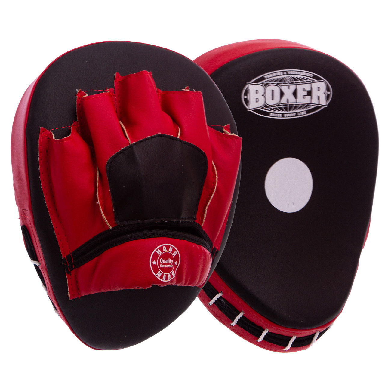 Лапа для боксу та єдиноборств Вигнута BOXER 19х23х4см 2шт, вінілові