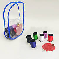 Швейний набір у сумочці з ручкою універсальний компактний інструмент для шиття прикладні матеріали