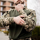 Тактичний костюм 3 в 1 PATRIOT Basic Rip-Stop (бойова сорочка Ubacs (Убакс) + китель + штани) GRIFON піксель 58 розмір, фото 5