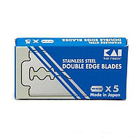 Леза Kai Stainless Steel Double Edge Razor Blades 5 шт