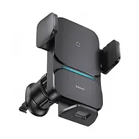 Держатель в авто Baseus Wisdom Auto Alignment Car Mount Wireless Charger CGZX000001 Black 15W