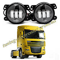 LED противотуманные фары на DAF XF105,CF65,CF75,CF85,LF45,LF55 белые 30 ватт лед туманки Даф105